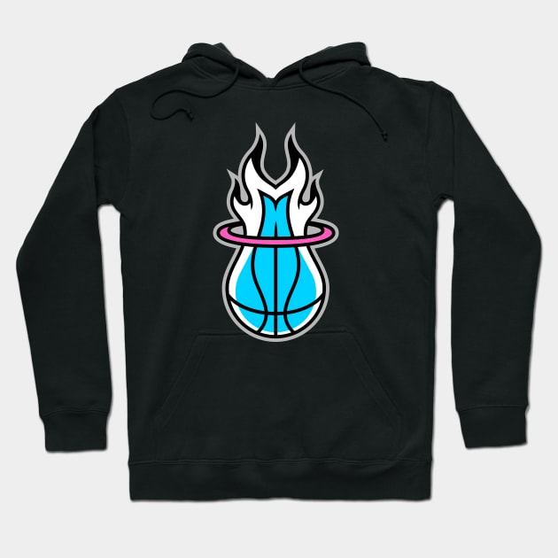 Vice City Basketball Miami Heat Hoodie TeePublic